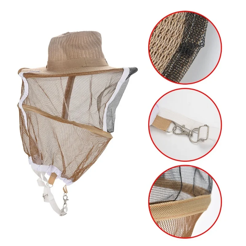 Bee protection hat Bee protection hat Beekeeping Beekeeper Hat Garden Guard Anti Mosquito Bee Insect Bug Face Head Veil