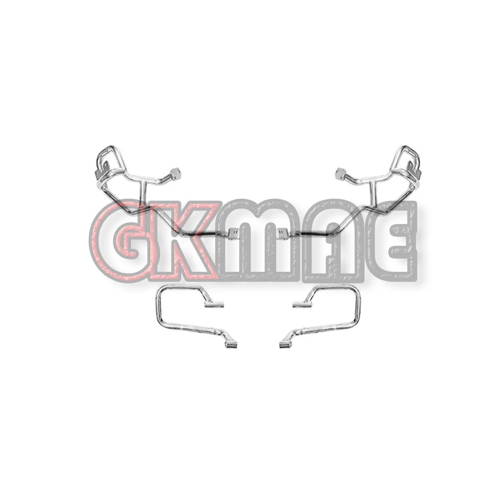 New For CFMOTO 650TR-G 650 TR Motorcycle Modified High Carbon Steel Guards Electroplated Silver Bumper Crash Bars Fit CF650-6A