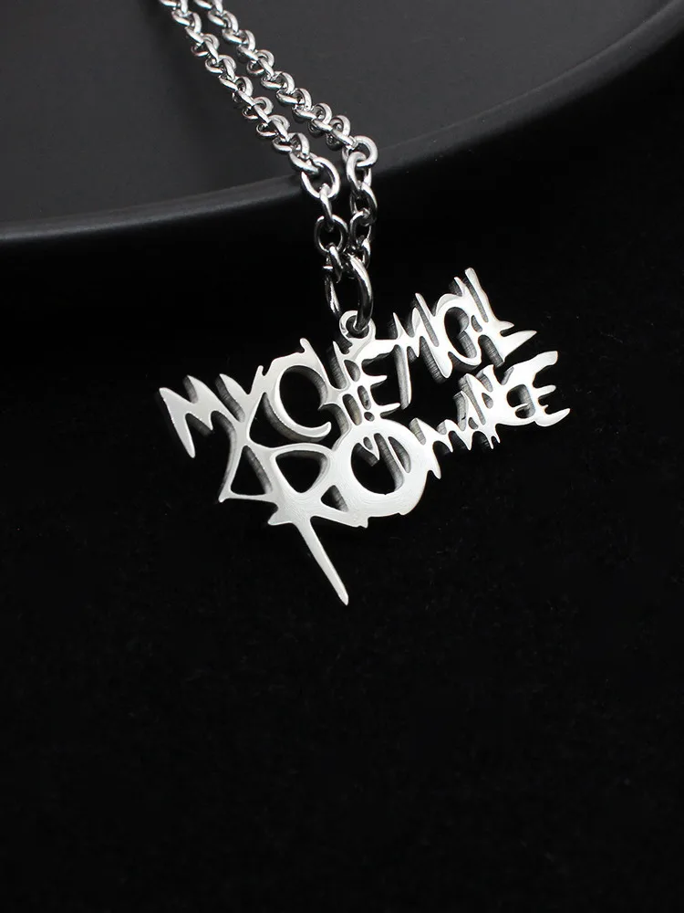 My Chemical Romance Heavy Metal Punk Stainless Steel Rock Necklace Pendant