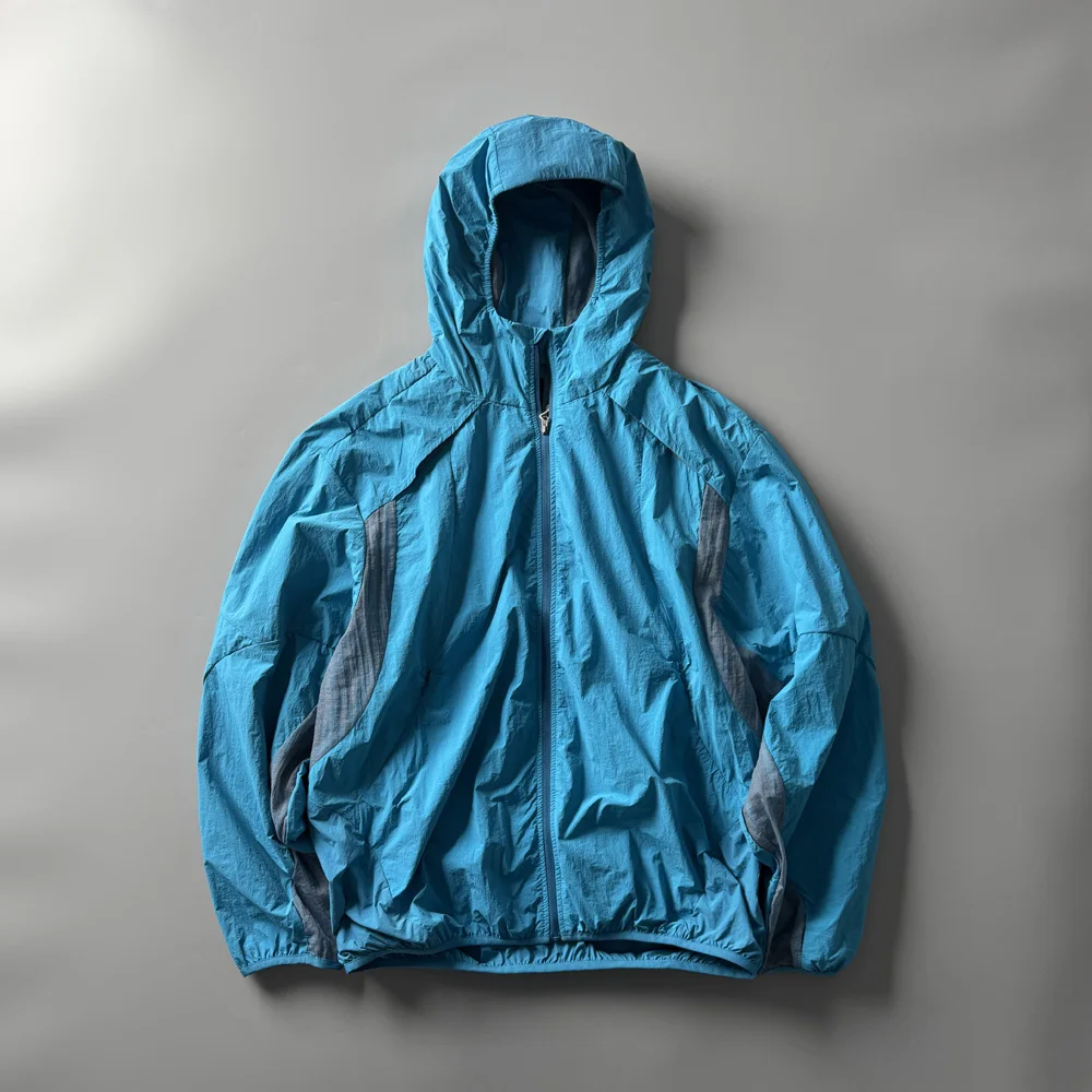 

Lightweight Breathable Outdoor Men's Jaet P259 Hooded Split Design Spring Autumn Nylon Fabric Comfortable Youth Faion