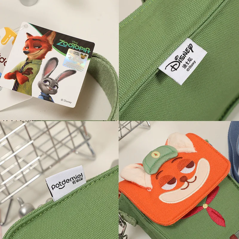 Kawaii Zootopia Nick Wilde Judy Hopps Mobile Phone Bag Cute Cartoon New Shoulder Bag Portable Key Coin Purse Birthday Gift