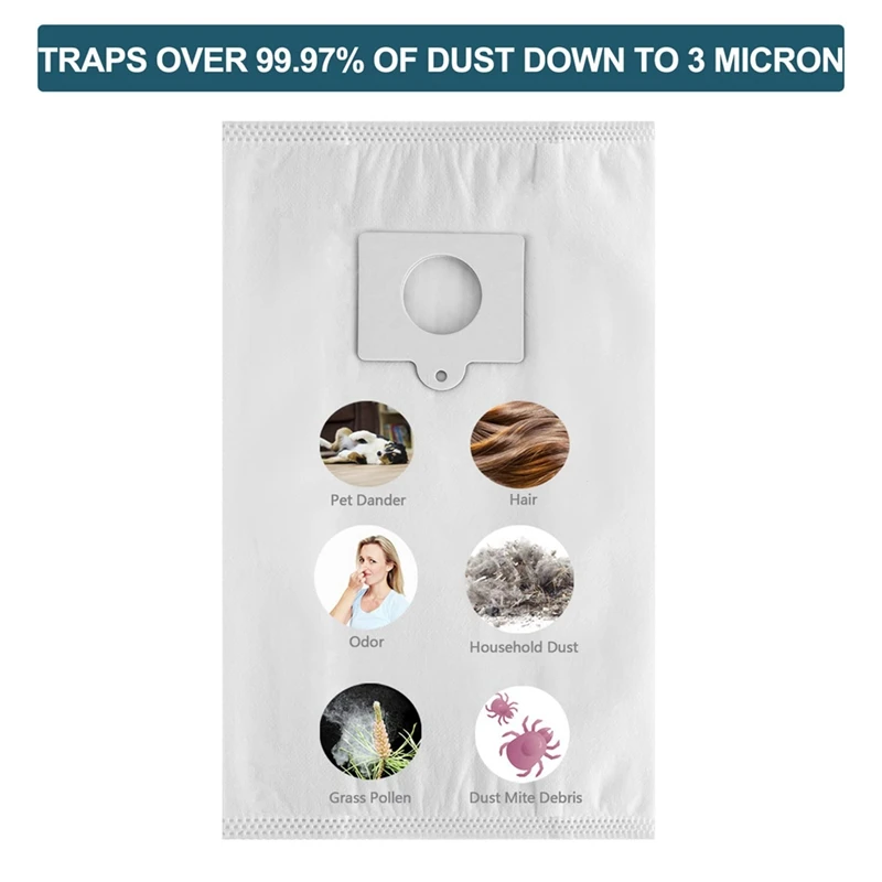ABGG-Vacuum Dust Bag For Kenmore Type Q/C 53292 HEPA Bags,5055, 50557, 50558, 20-53292, 53291 Canister Vacuum Cleaner, 5 Pack