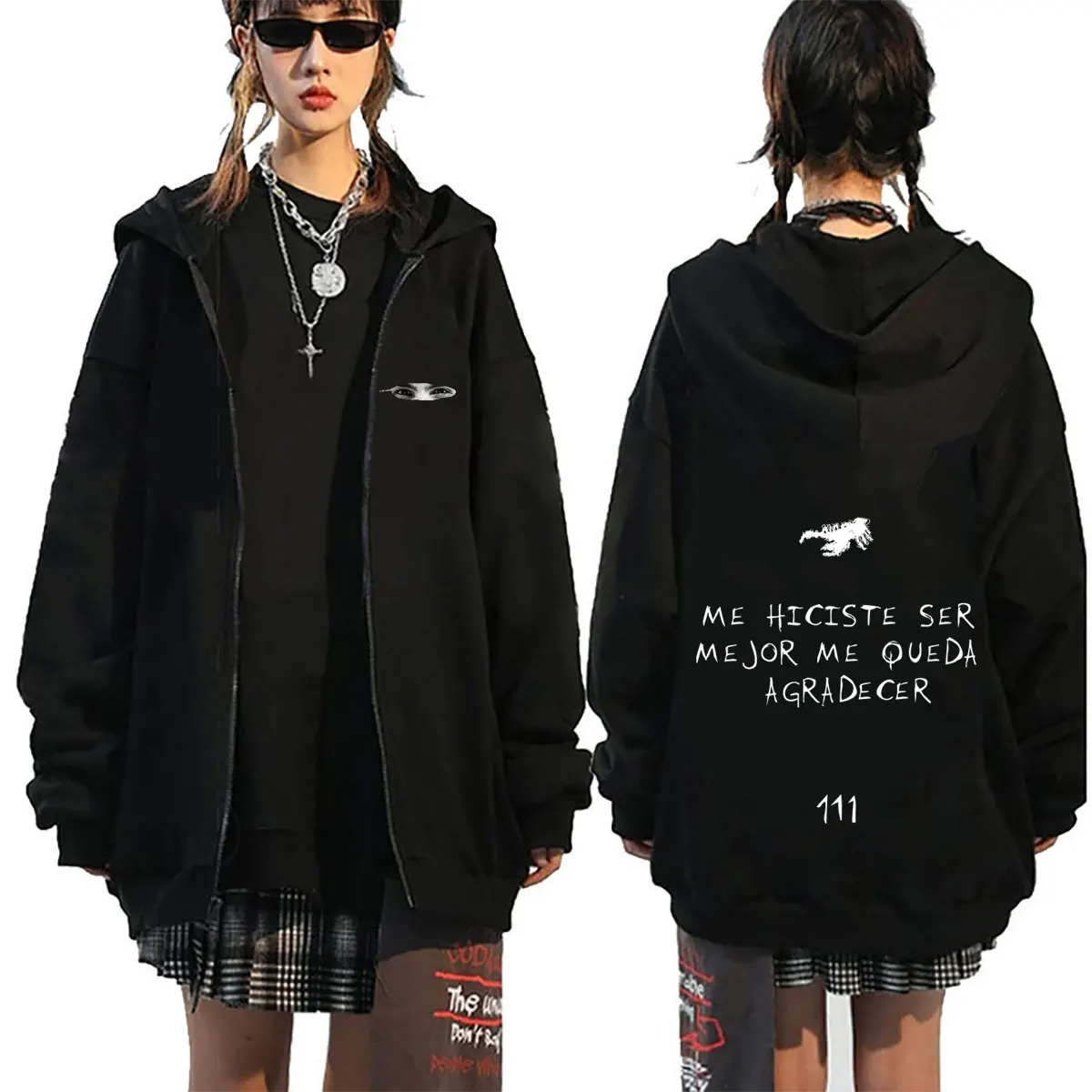 

Rapper Milo J Eyes Graphic Zipper Hoodie 111 Album Merch 2026 Zip Up Jacket Men Women Hip Hop Fashion Casual Zip Up Sweatshirt