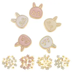 20Pcs Metal Mini Buttons For Doll Clothes Sewing Decoration DIY Cute Rabbit Buckles 1/6 Dolls Clothing Accessories High Quality