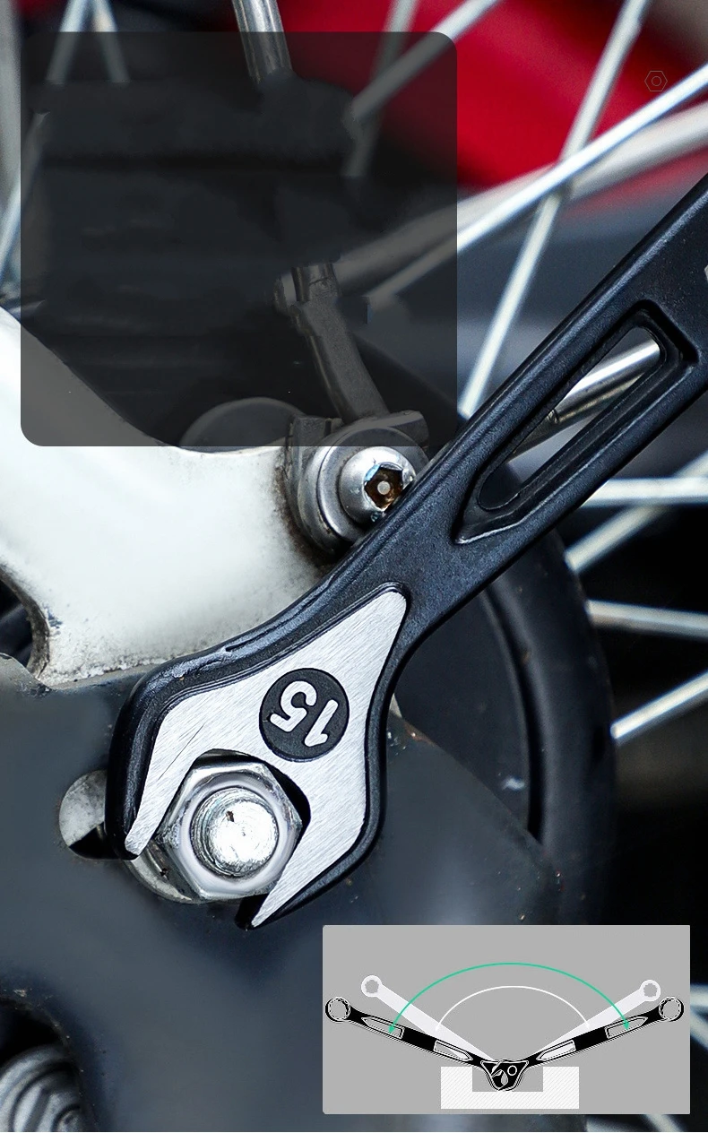 Dual-Use Plums Blossoms Open End Ratchets Wrenches 6mm-24mm Combination Spanners Nut Cutter Combined Motor Repair Hand Tool