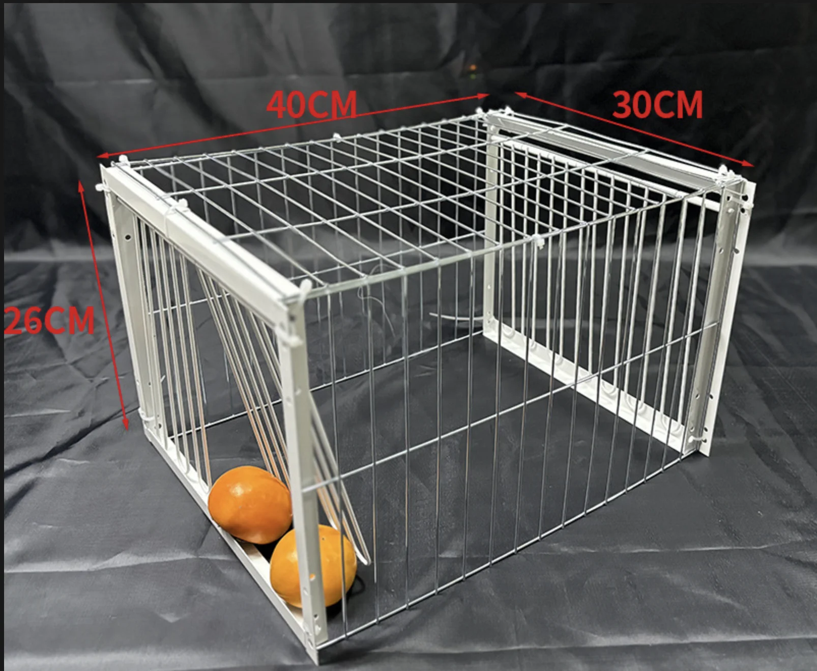 40*30*26cm Foldable galvanised bird trap cage feral pigeon humane way with the one-way entrance trapping pigeons doves In cages