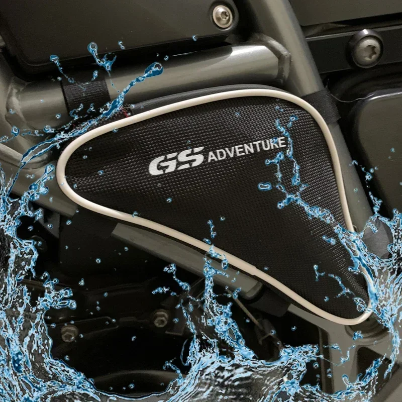 Para bmw f800gs f700gs aventura motocicleta caixa de ferramentas quadro crash bar sacos ferramenta colocação saco viagem sela saco f 800gs f 700gs adv