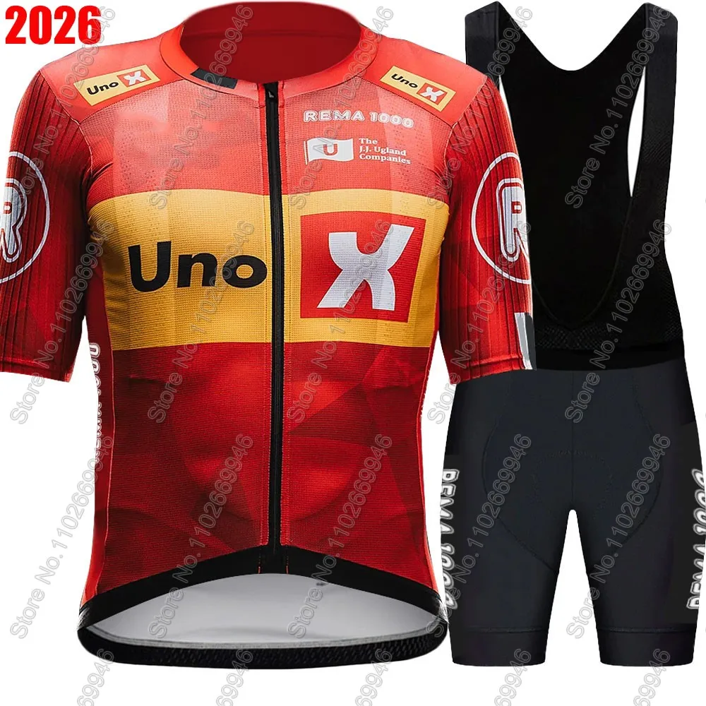 

2026 UNO X Pro Team Велосипедный трикотаж Летняя Норвегия Велосипедная одежда Рубашки для шоссейного велосипеда Костюм Велосипедные нагрудники Шорты MTB Ropa Maillot