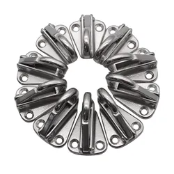 5/10 Pieces Stainless Steel 316 Spring Locked Fender Hook Snap Fending Hook Attach Rope Boat Sail Tug Ship Boat Marine Hardware