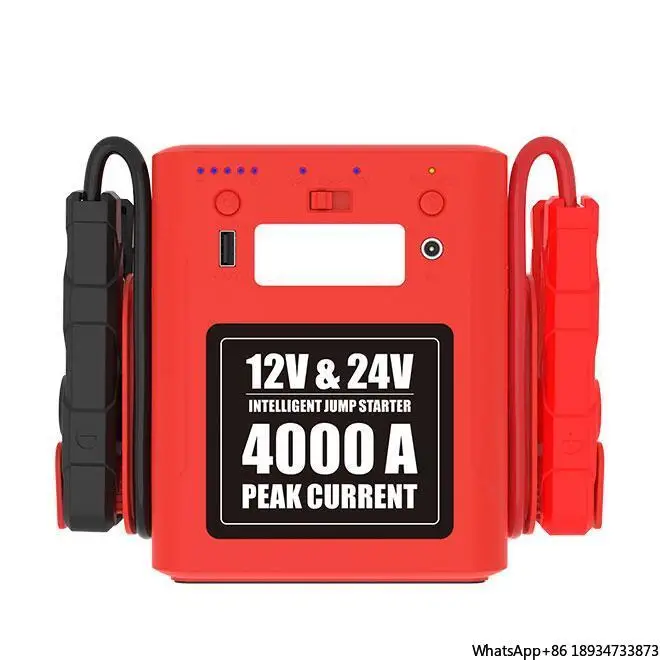 56000mAh JumpsPower 12V & 24V jump starter for semi truck 4000A