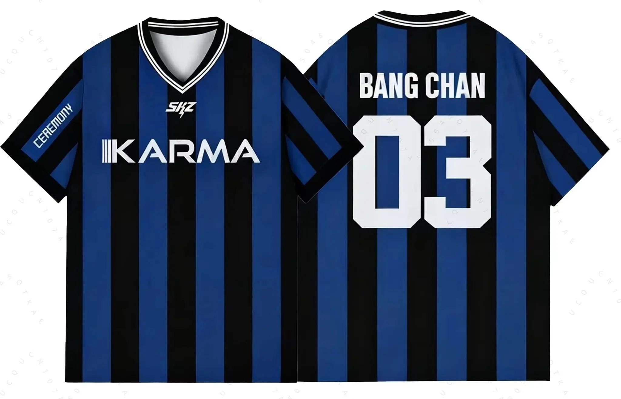 Kpop Stay Karma Album Fans T-Shirt Felix Bangchan Hyunjin Streetwear Casual Sport Oversize Kurzarm Familien-T-Shirt – Detail 6