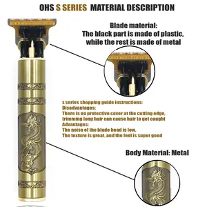 T9 Gunting Rambut Perbaikan Jenggot Cukur Pemangkas Rambut Tubuh Gunting Mesin Listrik Mesin Potong Rambut Pria Alat Cukur Tukang Cukur 0mm 12 tepi penjualan terbaik pro - №