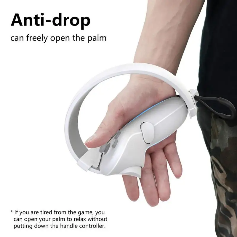 Silicone Handle Strap For Picos 4 VR Touch Controller Grip Adjustable Knuckle Wrist Sling Anti-Loss Anti-Stripping Accessories