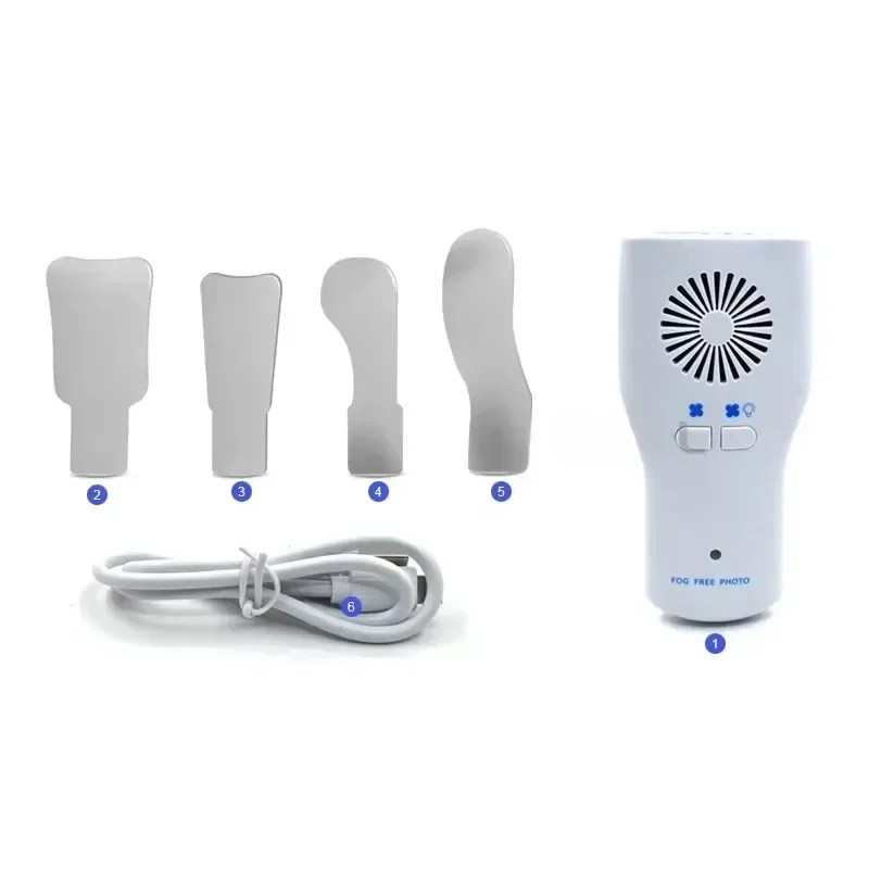 Professional Orthodontics LED Fog Free Photo with 4pc Mirrors Medicals Anti-Fog High Definitions Imaging Mirrors Stainless Steel