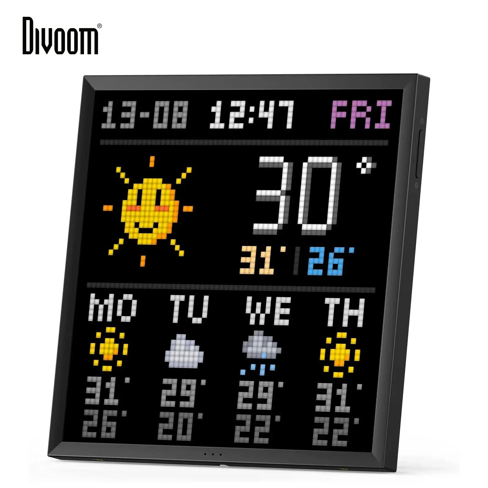 Divoom Pixoo 64 ピクセルアートLEDディスプレイ DIVOOM-ゲームルームデコレーション用ピクセルアートディスプレイ