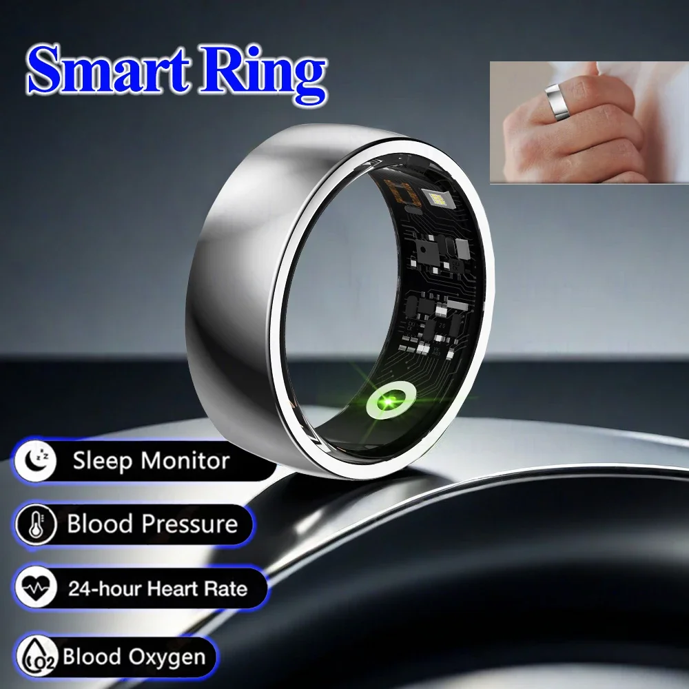 

2025 New Smart Ring Men Women Heart Rate Blood Oxygen Sleep Health Monitor GPS Sports Fitness Tracker Waterproof For Android IOS