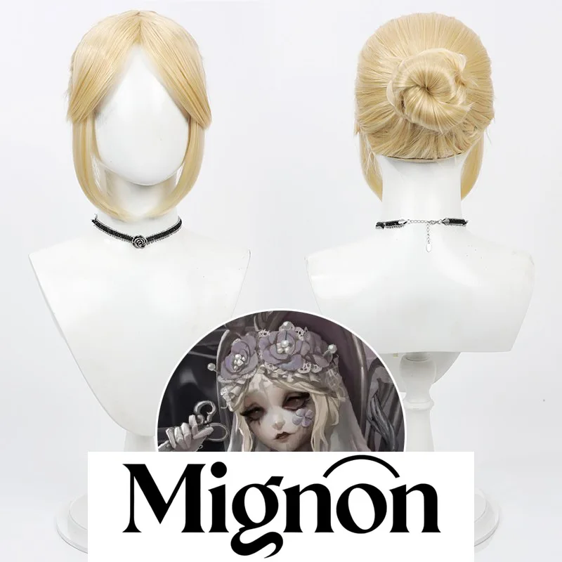 

Identity V Hunter Sculptor парик для косплея светло-желтый прическа силиконовая кожа головы подарок на Хэллоуин