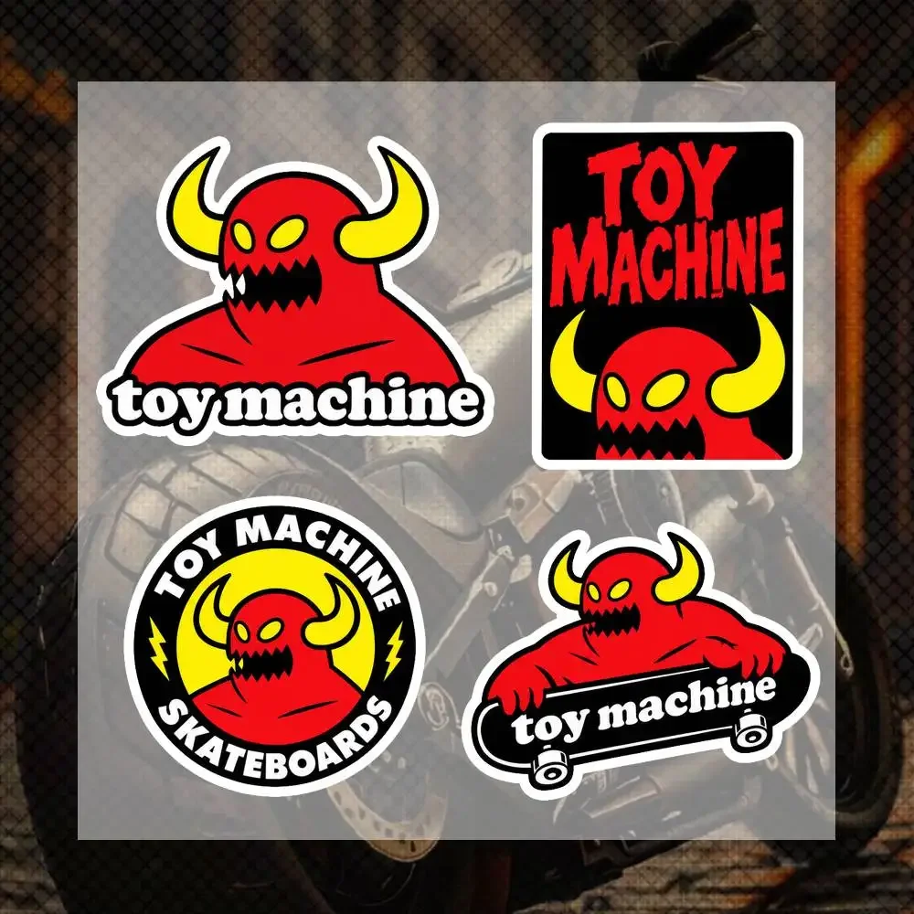 T-Toy M-Mach-ines Skate Motorcycle Reflective Sticker 16x16cm Waterproof Self-adhesive Decal For Helmet Bike Body Safety Warning