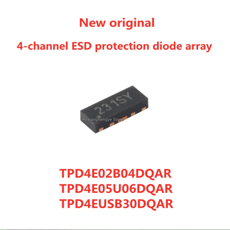 10PCS TPD4E02B04DQAR TPD4E05U06DQAR TPD4EUSB30DQAR USON-10 Suitable for USB 4-channel ESD protection diode array