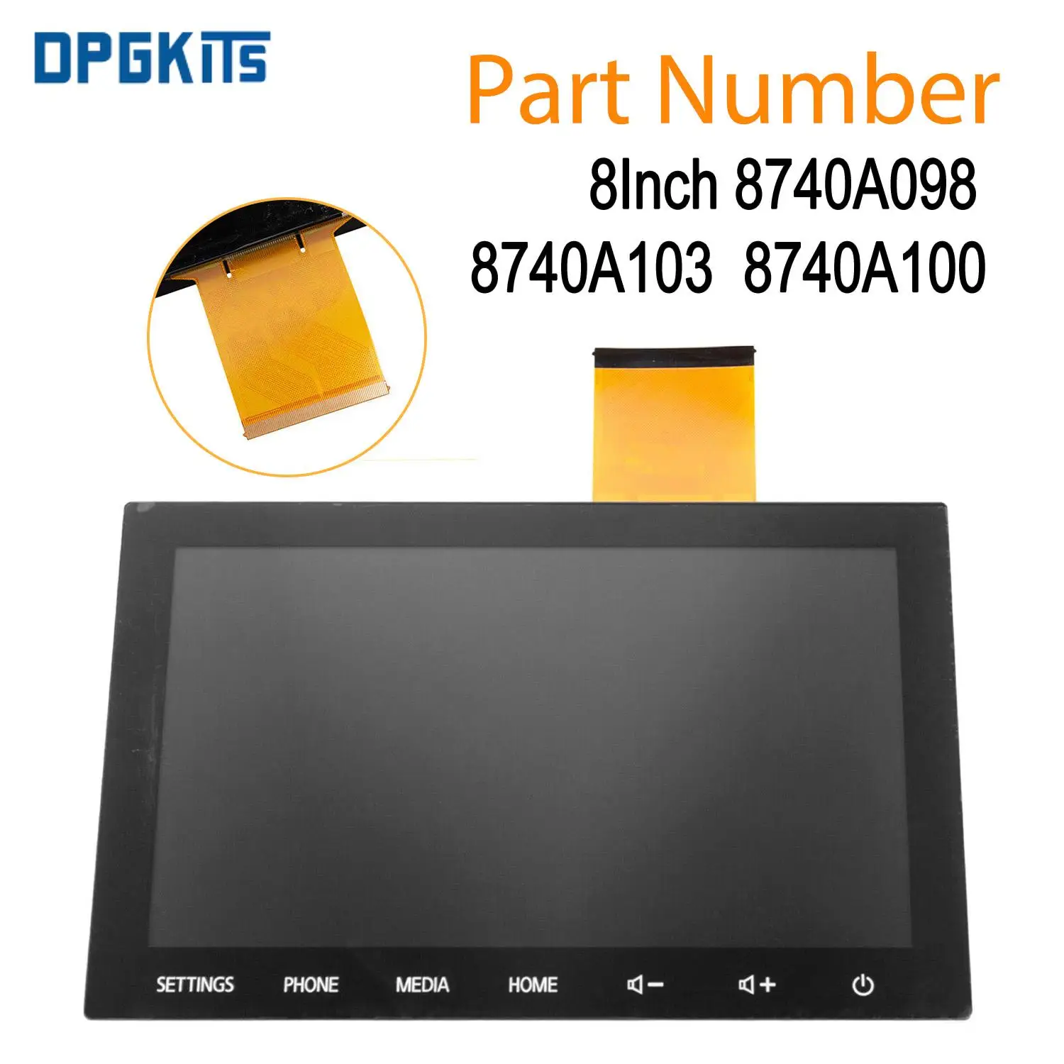 

8740A098 8740A103 8740A100 8Inch Auto New LCD Monitor Touch Screen New For 2019-2022 Mitsubishi Outland Sport