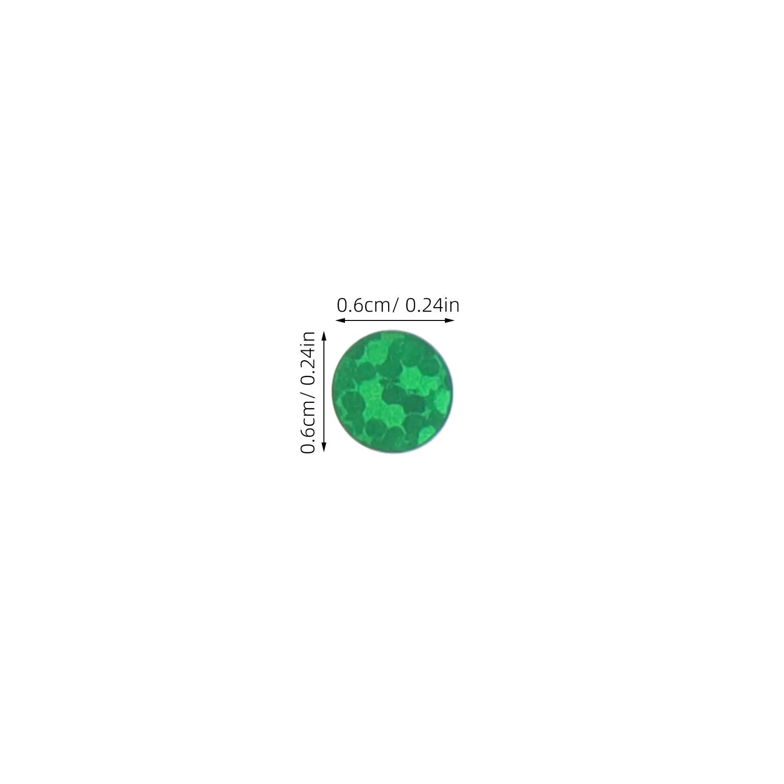 100Sheets Laser Color Coding Labels Shiny Round Dot Stickers 16 Colors Sparkle Circle Stickers for DIY Planner School Office