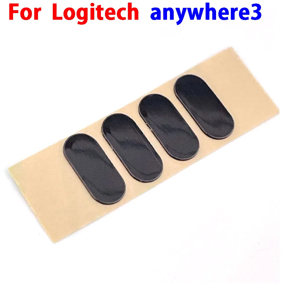 Hot sale 1-10set Mouse Feet Skates Pads For Logitech Anywhere 3 wireless Mouse White Black Anti skid sticker Connector