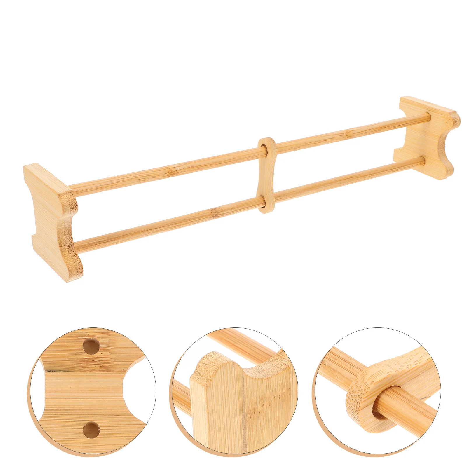 

Bamboo Tea Box Organizer No Tool Assembly Compact Design for Kitchen Tea Bag Storage and Display Stand Wood Coasters Rack