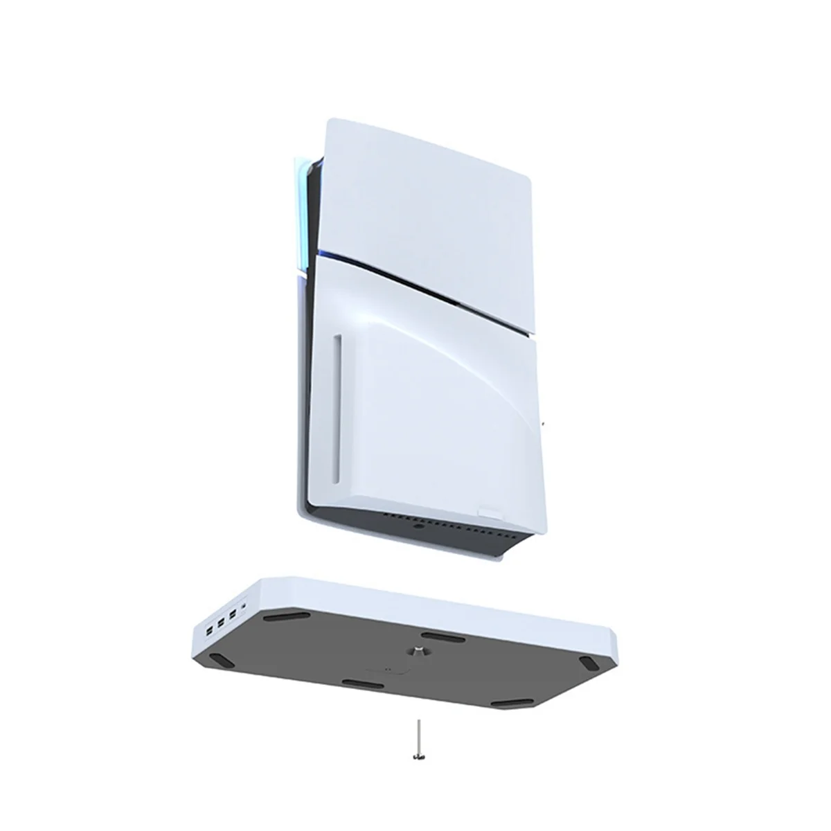 POP-lFor PS5 Slim وحدة التحكم الرقمية الضوئية مقبض قاعدة التبريد المزدوج لرسو السفن سماعة الرأس