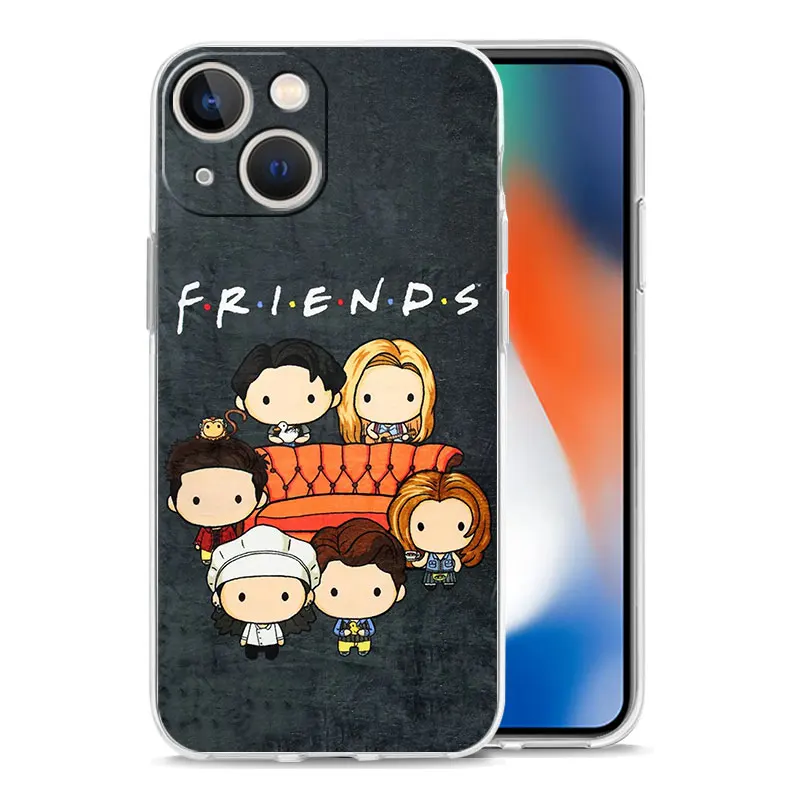 Phone Case For iPhone 16 15 14 13 12 11 Pro Max XS X XR 7 8 Plus soft TPU Clear Cover Central Perk Coffee friends tv Show