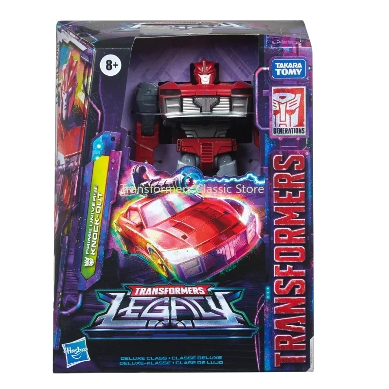 Takara Tomy-Transformers Brinquedos Figuras de Ação, Universo Legacy Deluxe Prime, Autobots Cybertron Knock-Out, Em estoque, 12cm