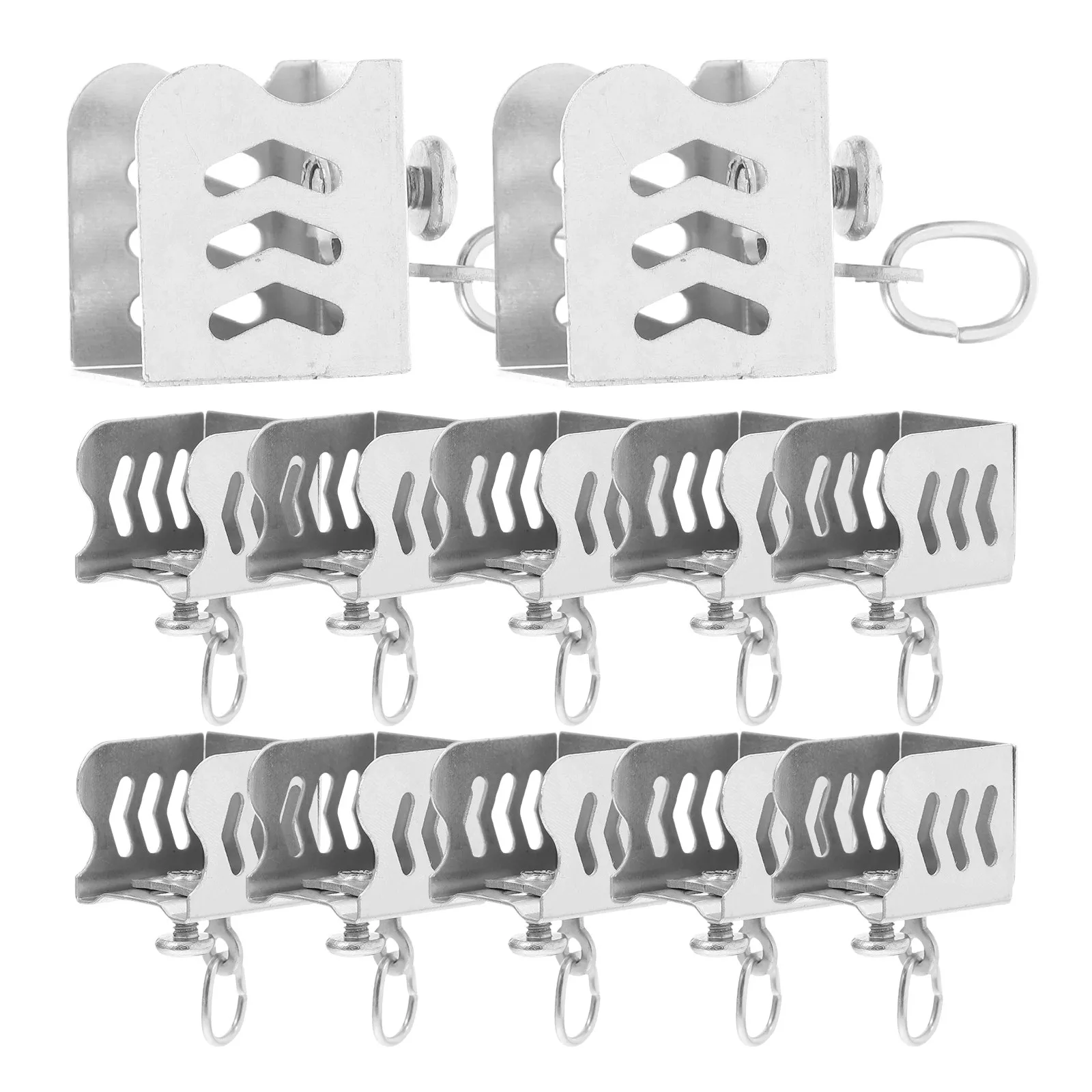 12Pcs Stainless Steel Curtain Track End Caps Versatile for Straight Square Tracks Professional Finish Home Office Drape