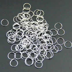 8/10/11/12/13/15mm Sliver Color Connectors Metal Rings For Crystal Glass Chandlier Balls Pendant Prism Beads Connect Decoration