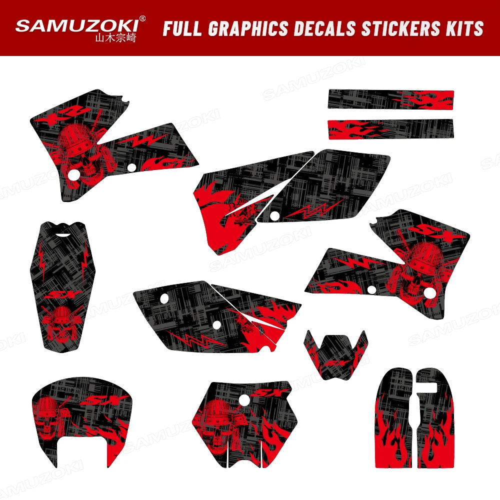 

29/31/35mil Thickened Full Graphics Decals Sticker Motorcycle Background Fit for SX125 SX250 SX450 125 250 450 525 SX 2005 2006