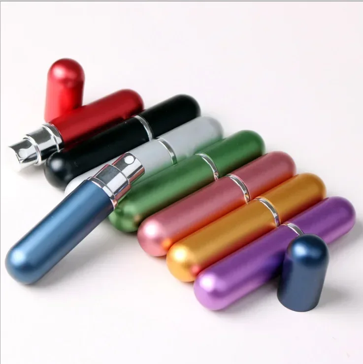 10 stücke 5ml nachfüllbare Parfüm flasche Mini Aluminium Parfüm Sprüh flasche Reise behälter mit leeren Zerstäuber flaschen – Detail 9