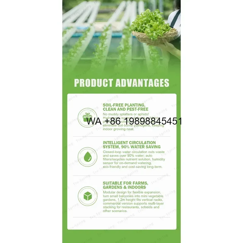 Wmwmnu for Customizable A Frame NFT Aeroponic Growing System with Automatic Irrigation Pump Multi Tier Pipe Planting