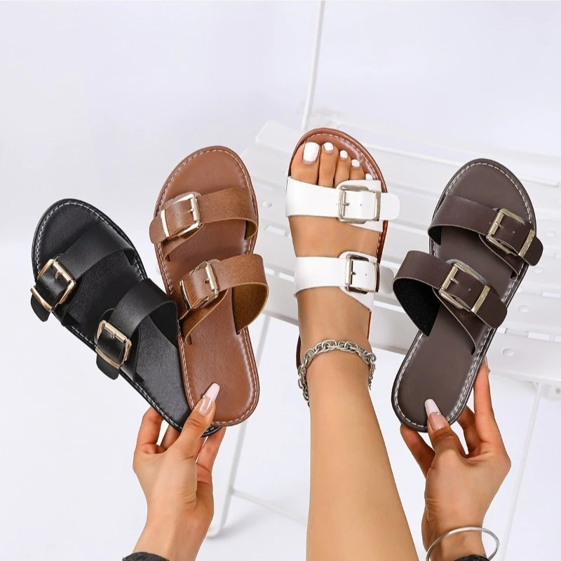

Women Cork Footbed Slides Women Sandals Arch Support Summer Outdoor Sandals for Women New Adjustable Buckle Leisure Ladies Shoes