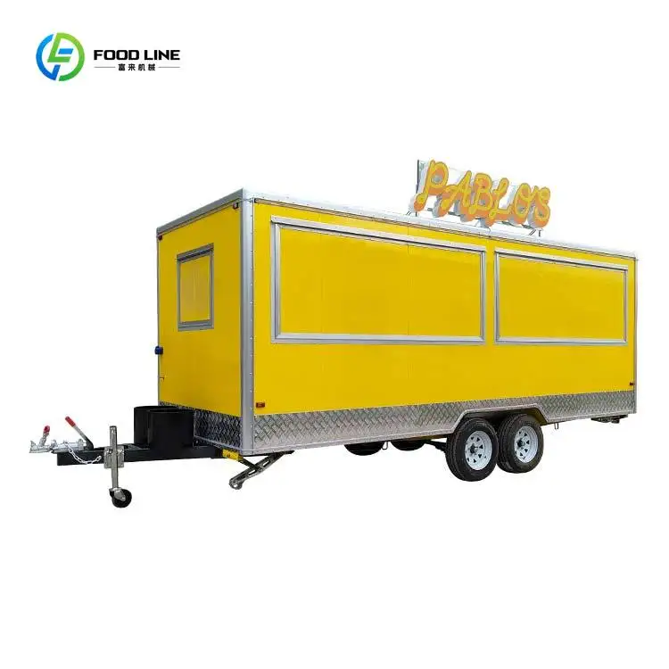 

2025 Customized China Mobile Fast Pizza Food Truck Trailer with Equipment European Food Trailer for Sale