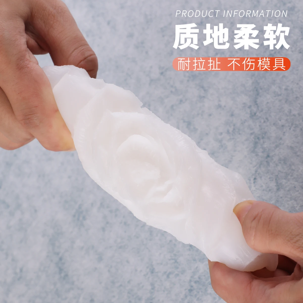 قالب سيليكون كبير ثلاثي الأبعاد من الفاوانيا يمكنك صنعه بنفسك شمعة عطرية للسيارة قالب سيليكون من الراتنج قالب جبس