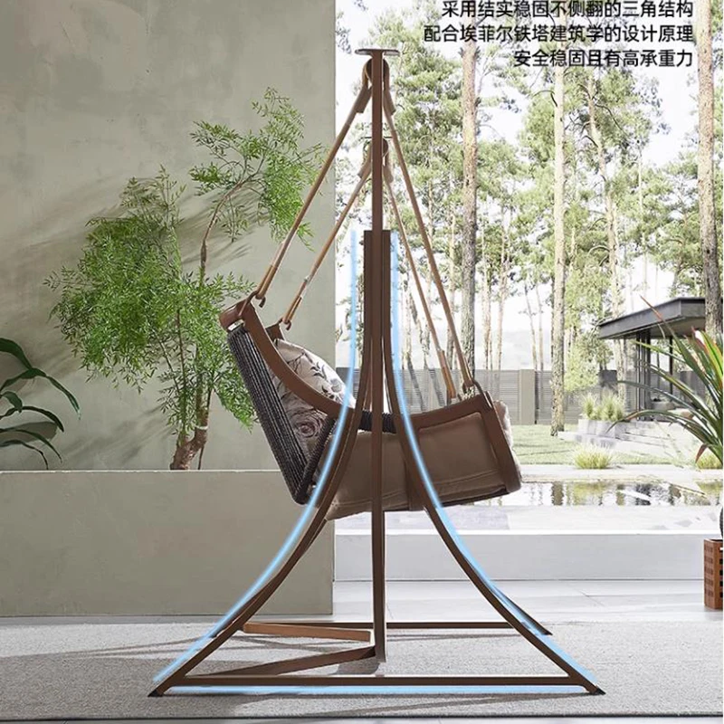 Terrace Loungers Hammock Patio Swings Street Suspended Shaking Garden Patio Swings Hanging Chair Outdoor Furniture Balanço LLOS