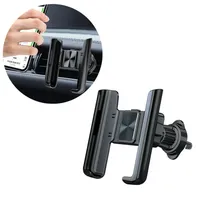 360° Rotation Car Phone Holder Base Black Phone Gravity Lock Phone Mount Holder for Car Air Vent Clip Mount GPS Support Stand