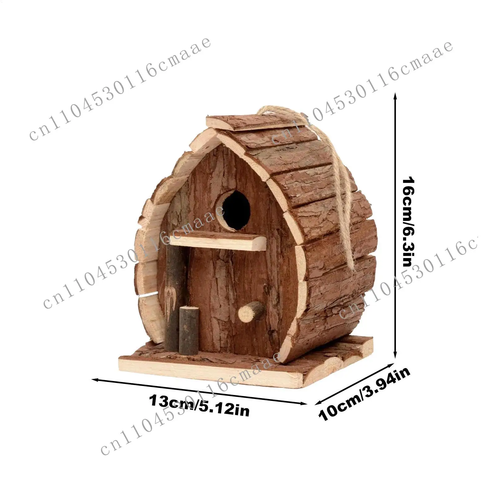 New Bird House Decoration Bird House Wooden Cage Shelter Feeding Box Terrace Backyard Tree Window  Nest