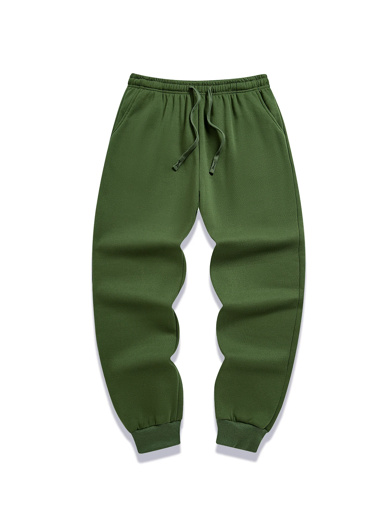 Autumn Winter Warm Fleece Pants Men Fitness Jogging Sweatpants Male Solid Color Casual Long Pants Daily Unisex Workout Trousers