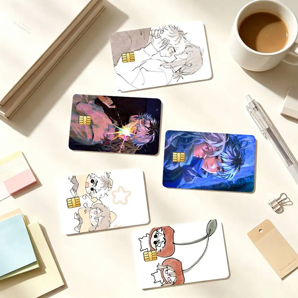 K-Korean Manhwa C-Cherry Crush Credit Card HD Stickers Small Chip Waterproof Sticker Game Card Decal Gift