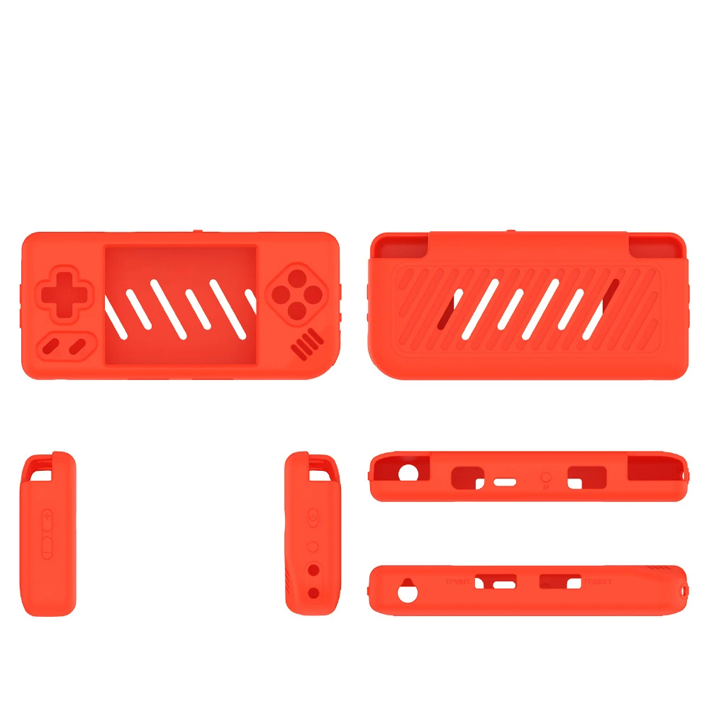 High Quality Silicone Protective Case For ANBERNIC RG28XX Gaming Console Drop Protection Simple Solid Color
