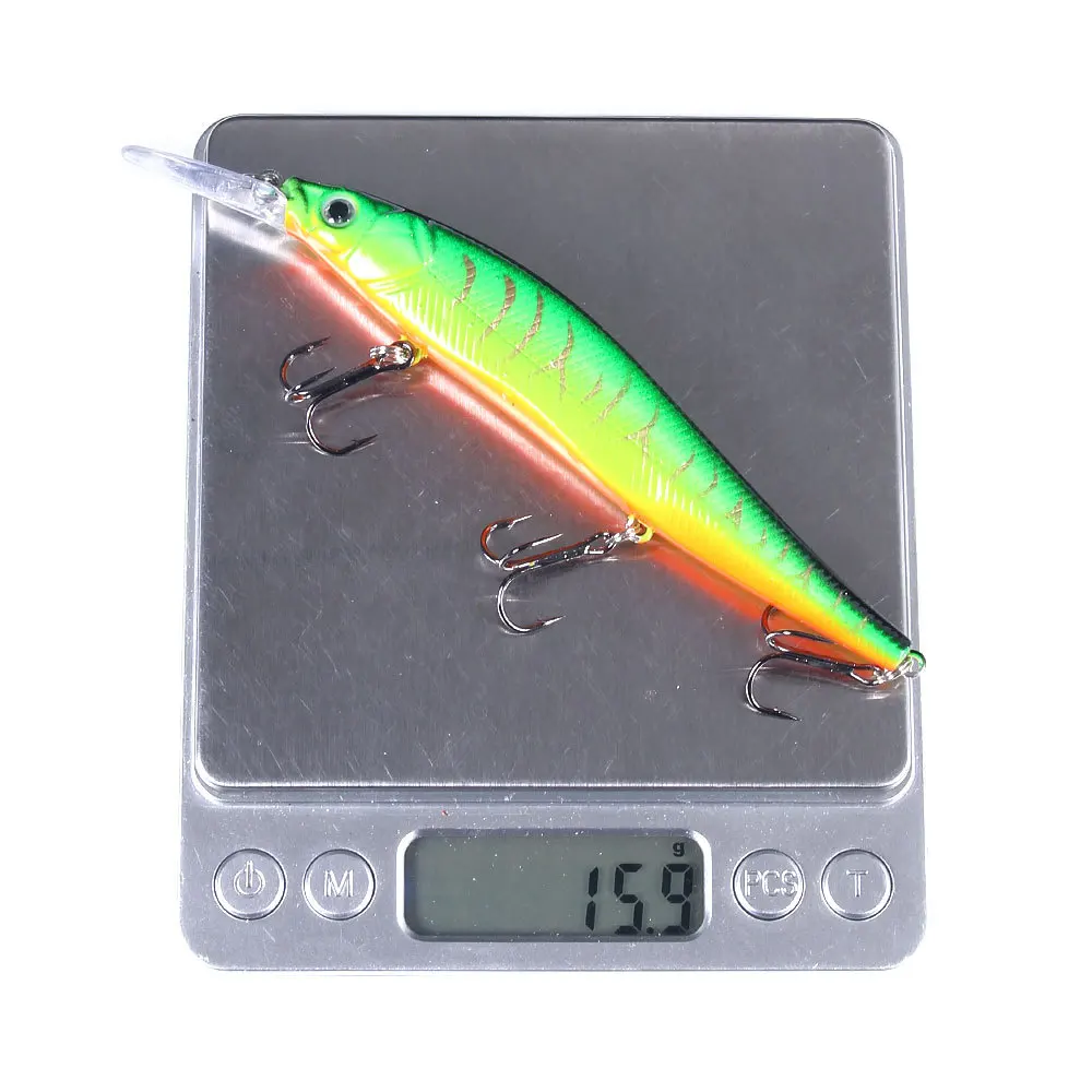 1Pcs Fishing Lure 115mm/14g Minnow Crankbait Wobblers 3D Eyes Perch Artificial Bait Pike Carp Bait Swim Bait Fishing Pesca view 4