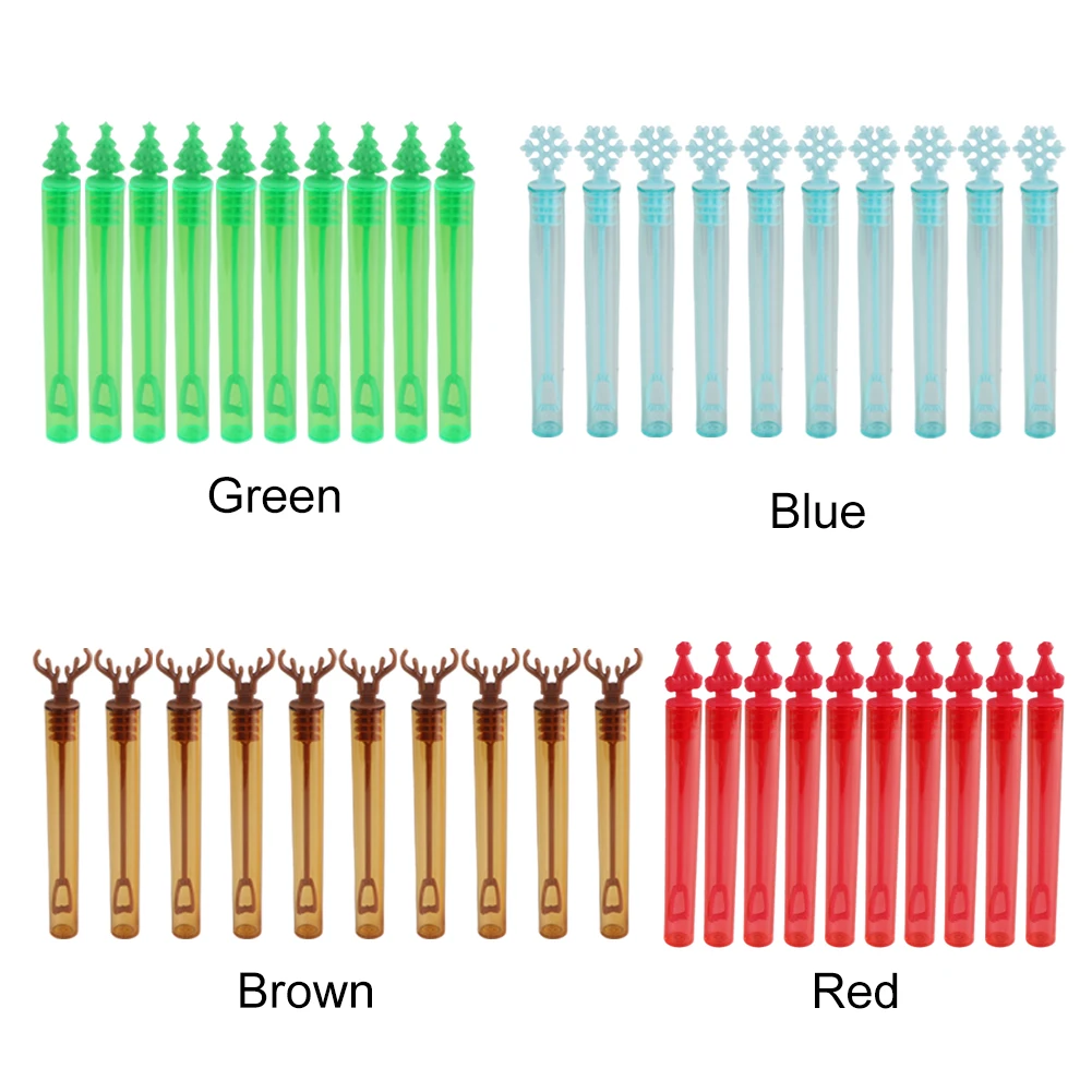 Colorful Bubble Stick Sets Party Supplies Cartoon Bubble Wands Christmas Themed Easter Mini Bubble Wands for Kids Children