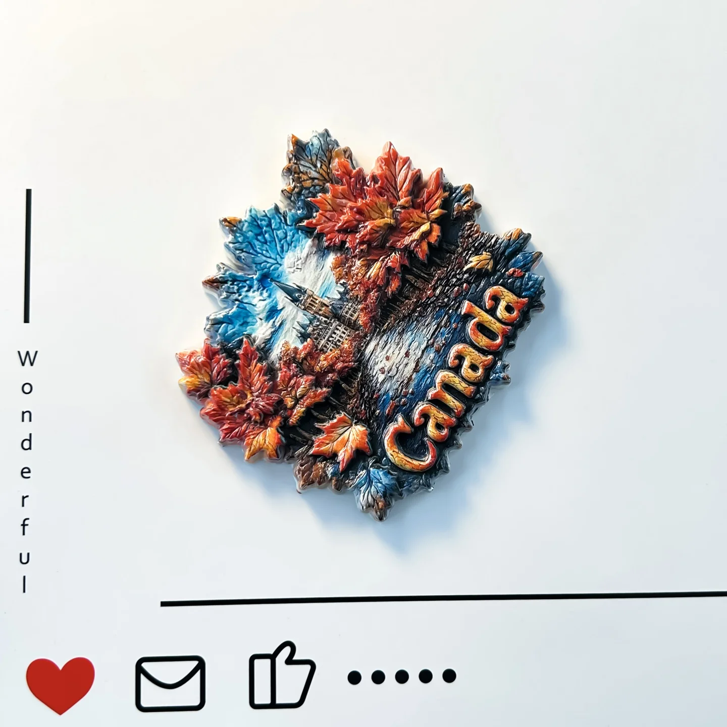 Canada, Ottawa, Capitol Hill, Tourist Souvenirs, Maple Leaf Country, Autumn Scenery, Refrigerator Stickers