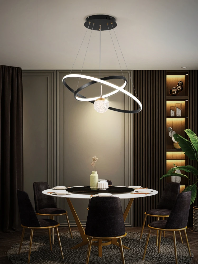 Plafonnier LED Rond au Design Moderne, Luminaire Décoratif d'Nik, Idéal pour un Salon, une Salle à Manger ou une Cuisine