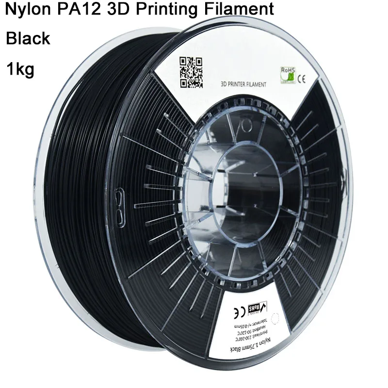 

Нейлон PA12 Нить для 3D-печати Материал FDM Высокая прочность, износостойкий, термостойкий Расходные материалы для 3D-печати 1 кг