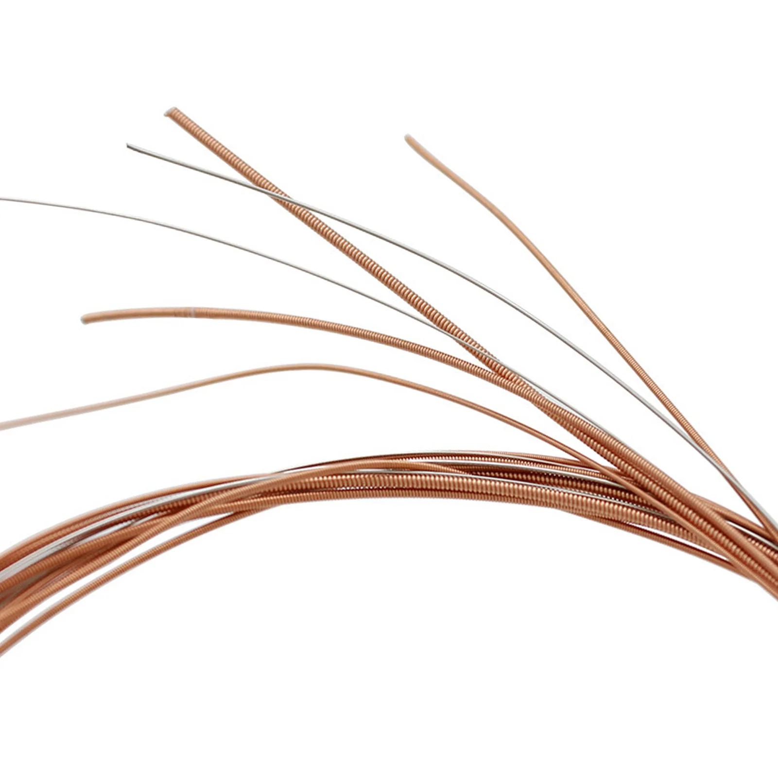 6Pcs Acoustic Guitar Strings Set Metal Replacement Accessories for Beginners Players Musicians